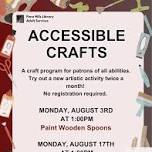 Accessible Crafts: Paint Wooden Spoons