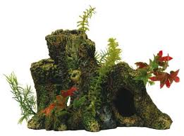 Robot Check Aquarium Decorations Aquarium Accessories Wood Ornaments
