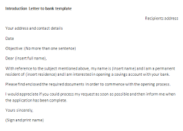 A bank reference is a standardized document, well known to all bankers, so they will not be surprised when you ask for it. Introduction Letter To Bank Template Letter Of Introduction
