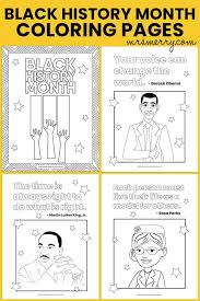 Color and explore the significant impacts african americans have made on history. Black History Month Coloring Pages Free Printables Mrs Merry