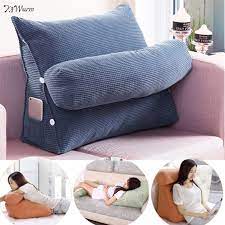 Sofas for bad backs generally have a firm back cushion. Triangle Sofa Cushion Back Pillow Bed Backrest Office Chair Pillow Support Waist Cushion Lounger Tv Reading Lumbar Home Decor Cushion Cover Aliexpress