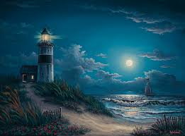 Beaches, mountains, flowers, oceans, trees, seasons & more Night Beach Paintings