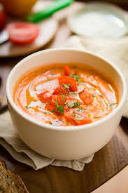 Soupe Froide De Tomates Recette Soupe Froide Tomate Soupe Idee Recette