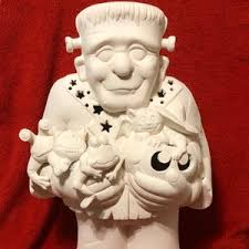 Small Slim Ceramic Pumpkin in Bisque Ready to Paint by Jmdceramicsart