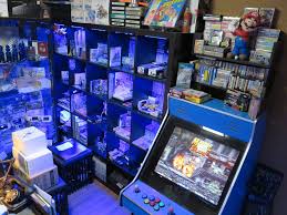 Gaming Cabinets And Video Game Displays Via Reddit User Randis Albion Lots Of Blue Light And Metal Slug Video Game Rooms Man Cave Basement Video Game Room This post may contain affiliate links. pinterest