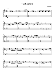 Arranged for guitar and bass. The Scientist Easy Sheet Music For Piano Solo Musescore Com
