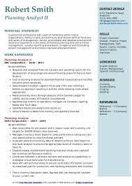 What is a financial analyst? Planning Analyst Resume Samples Qwikresume
