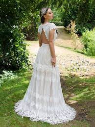 Boho Wedding Dress Lace Wedding Dress Cap Sleeve Bohemian Etsy Boho Wedding Dress Lace Wedding Dresses Lace Bohemian Wedding Dress Lace