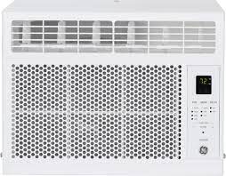 This window air conditioner is designed to cool small spaces, up to 350 square feet, making it a great choice for a small bedroom, or even a tiny house. Ge 250 Sq Ft 6 000 Btu Window Air Conditioner White Ahp06lz Best Buy