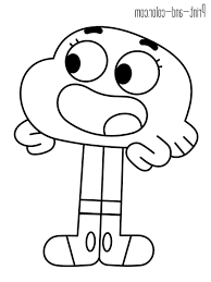 Welcome to free play games zone! Gumball Cartoon Coloring Pages Coloring And Drawing
