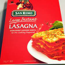 San remo offers a wide range of high quality durum wheat pasta for your satisfaction. Original San Remo Large Instant Lasagna Sheet 250g Shopee Malaysia
