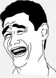 Pngkit selects 152 hd happy face png images for free download. Man Smiling The Meme Machine Internet Meme Rage Comic Basketball Player Yao Ming Face S White Hand Monochrome Png Pngwing