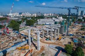 Rapid progress of mrt ssp line, of of the structure of the station can be notice and the track almost join from each station. Jalan Kuchai Lama Kuchai Lama Mrt Corp