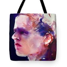 Head study of Christine Beach Towel by Barbara Pease