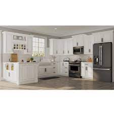 Hampton Bay Hampton Assembled 30x30x12 In Wall Kitchen Cabinet In Satin White Kw3030 Sw The Home Depot Modern Kitchen Cabinet Design Refacing Kitchen Cabinets Kitchen Cabinets