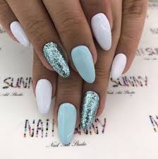 Nails Blue And White Image Pretty Nails Easter Nails Nail Designs