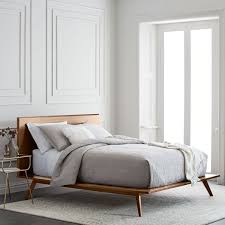 Modern platform bed with 3 power tools. Mid Century Platform Bed Walnut