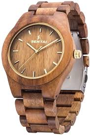Amazon Com Men S Wooden Watch Sentai Handmade Vintage Quartz Watches Natural Wooden Wrist Watch Wa Wooden Wrist Watches Wooden Watches For Men Wooden Watch