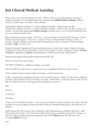 Access Iml Clinical Medical Assisting