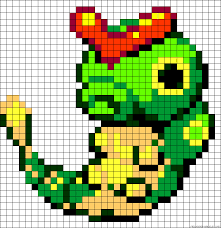 Caterpie Pokemon Perler Bead Pattern Read At Timdiy Com Point De Croix Pokemon Coloriage Pixel Art Coloriage Pixel