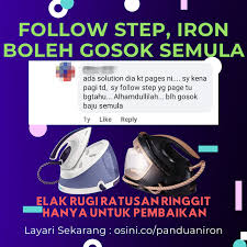 Di sini saya ingin kongsikan video demo berkaitan dengan iron steam pakaian. Cara Check Pump Iron Rosak Pada Iron Philips Steam Atau Iron Amway Gc8625 Gc8755