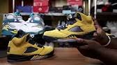 Nike modeled the sole after a panther's paw print and implemented holograms on the bottom and by the ankle as if they were a giant cat's glowing eyes. Ferrari Jordan14 Jumpman First Look Air Jordan 14 Retro Yellow Ferrari Full Review Youtube