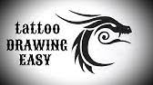 How to draw a tribal dragon tattoo easy drawing tribal tattoo (tattoos )designs simple easy for beginners.tattoo drawing ideas Drawing Tribal Tattoos Youtube