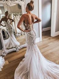 Shiny Beading Rhinestone Applique Tulle Strapless Mermaid Illusion Wedding Dre Wedding Dresses Beaded Illusion Wedding Dress Wedding Dresses Mermaid Sweetheart