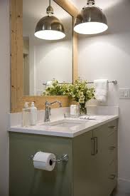 green bathroom vanity cottage