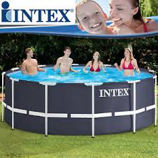 Intex 366x122 Schwimmbecken Swimming Pool Schwimmbad Frame Metal Stahlwand Ebay