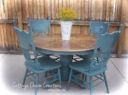 Cottage Charm Creations Two Tone Tutorial Country Kitchen Tables Diy Kitchen Table Kitchen Table Chairs
