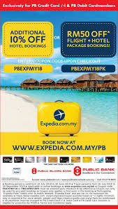 Booking.com operates in 230 countries worldwide and all the current offers are displayed on the website in real time. Public Bank Credit Card Promotion Expedia Com My