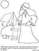 Abraham, sarah and their newborn son isaac coloring page from abraham category. Abram And Lot Coloring Pages