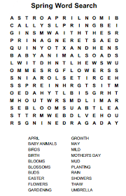Spring Word Search Puzzle Spring Word Search Spring Words Word Search Puzzle
