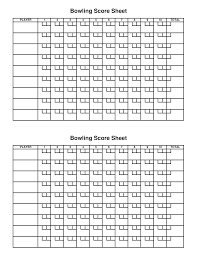 Free Printable Bowling Score Sheet Templates At Allbusinesstemplates Com Bowling Printable Sports Scores