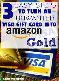 Next, go to amazon.com and click on the account & lists dropdown to go to your account. How To Turn An Unwanted Visa Gift Card Into Amazon Gold