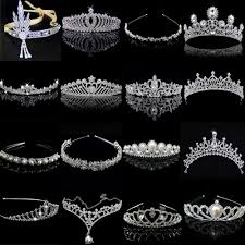 Best Braut Hochzeit Tiara Diadem Blume Strass Haarschmuck Haarreif Stirnband Neu Hochzeit Tiara Diadem Hochzeit Hochzeit Accessoires