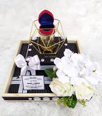 Idea gubahan hantaran terkini 2017 / 2018. Gubahan Hantaran Tempat Letak Cincin Beading Veil Murah Facebook