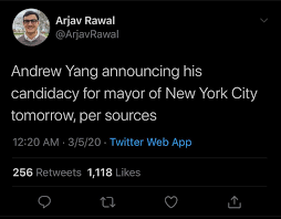 See more of andrew yang on facebook. Andrew Yang Will Run For Mayor Nyc