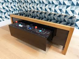 Unique style pacman cocktail table or coffee table is double the levels. Surface Tension Nucleus Arcade Coffee Table The Coolector