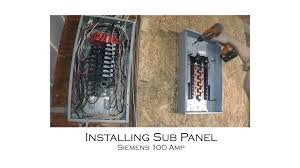 Use a wire cable to supply the sub panel from the main panel and insert the. How To Install An Electric Sub Panel And Tie In To Adjacent Main Panel From Start To Finish Youtube