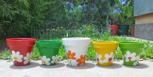 Vanilandia Macetas Pintadas Macetas Decoradas Jardineria En Macetas