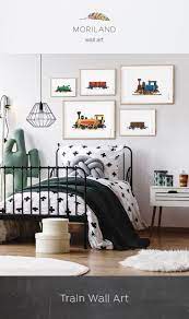 No matter who his favorite superhero is, there are ways you wall art both inspires and reflects your boy's unique personality. Steam Locomotive Print Train Printable Transportation Nursery Decor Nursery Print Kids Play Room De Big Boy Bedrooms Little Boy Bedroom Ideas Big Kids Room