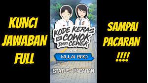 Kunci jawaban kumon level g. Kunci Jawaban Kode Keras Buat Cowok Dari Cewek Full Youtube