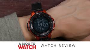 Vi sono viti a vista e l'aggancio per il bracciale in plastica rigida risulta particolarmente confortevole. Casio Pro Trek Smart Wsd F30 Watch Review Ablogtowatch Youtube