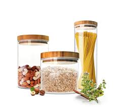 Vorratsdosen Set Mit Deckel Vorratsbehalter Vorratsdose Vorratsglas Vorratsglaser 2 1 Liter 1 2 Liter 0 6 Liter Kuche Haushal Food Container Jar Storage