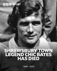 Shrewsbury Town legend Chic Bates has passed away, aged 75. READ MORE: 👉  https://bbc.in/3H8iTPo