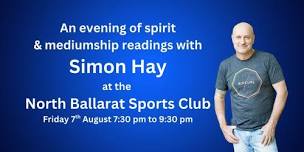 Aussie medium Simon Hay at the North Ballarat Sports Club