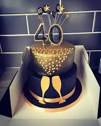 Birthday Black And Gold Cake Ideas Black And Gold 40th Birthday Cake I Just Delivered To The Venue Birthday Cake For Women Simple Birthday Cake Ideas For Adults Men 40th Birthday Cakes