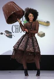 Chocolate Fashions A Model Wears A Creation Made With Chocolate At The Inauguration Of The 20th Annual Salon Du Cho Chocolate Fashion Fashion Fashion Show